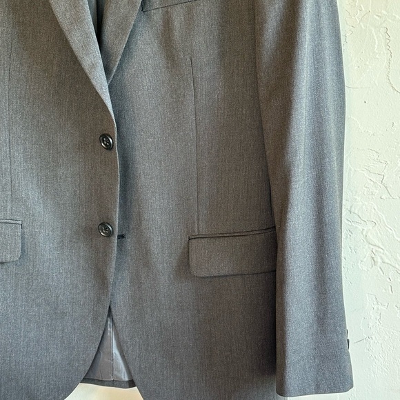 Banana Republic Lanificio Cerruti Tailored Fit Gray Classic Wool Blazer Sz 42R - Picture 3 of 14